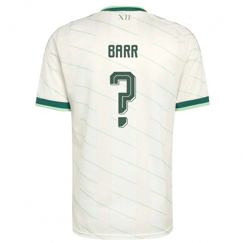 Danxen Barn Nordirland Conor Barr #0 Vit Grön Bortatröja Matchtröjor 26-28 Tröjor T-Tröja