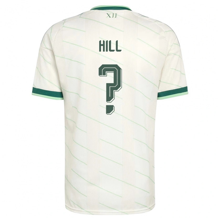 Danxen Barn Nordirland Tom Hill #0 Vit Grön Bortatröja Matchtröjor 26-28 Tröjor T-Tröja