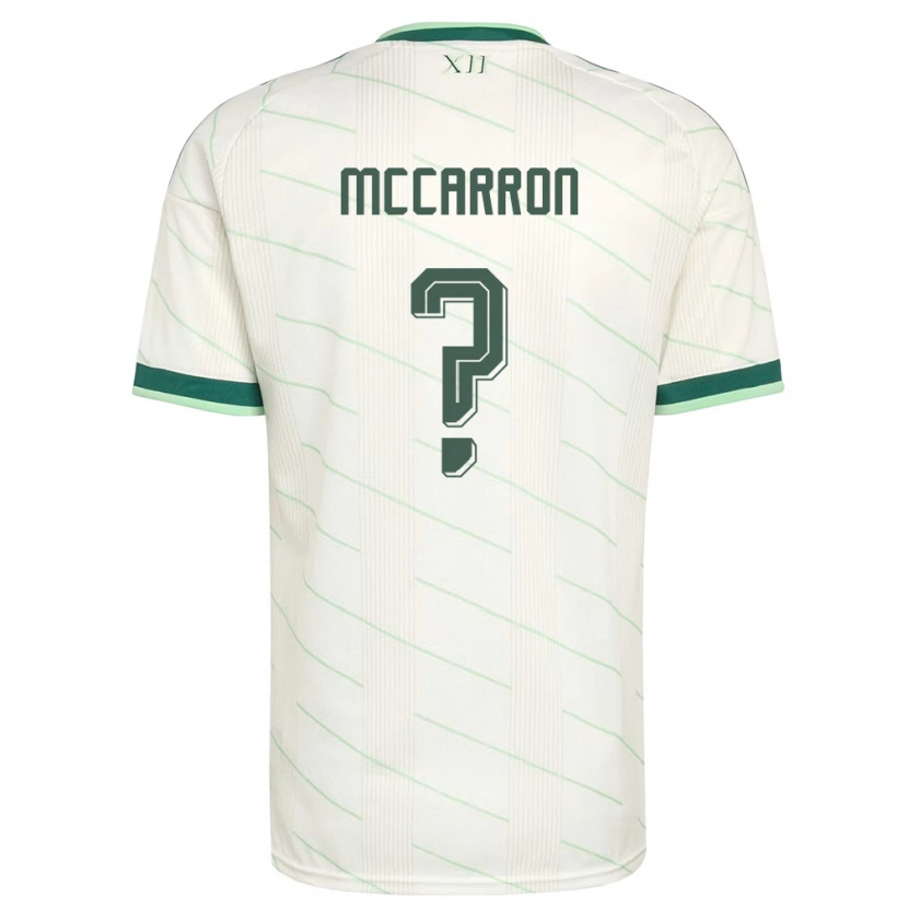 Danxen Barn Nordirland Daniel Mccarron #0 Vit Grön Bortatröja Matchtröjor 26-28 Tröjor T-Tröja