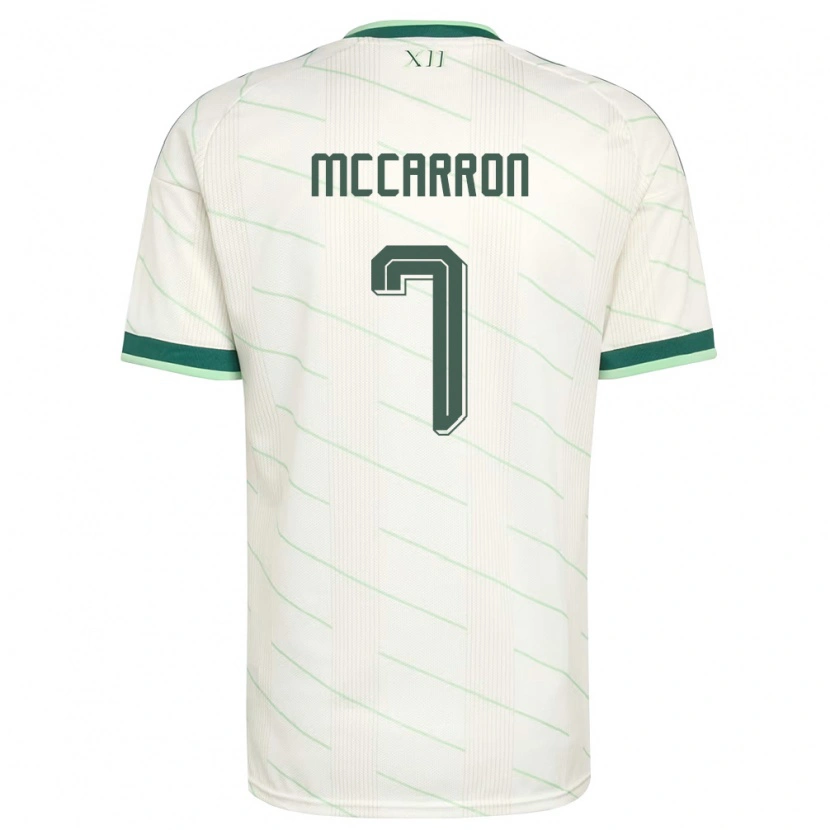 Danxen Barn Nordirland Chloe Mccarron #7 Vit Grön Bortatröja Matchtröjor 26-28 Tröjor T-Tröja