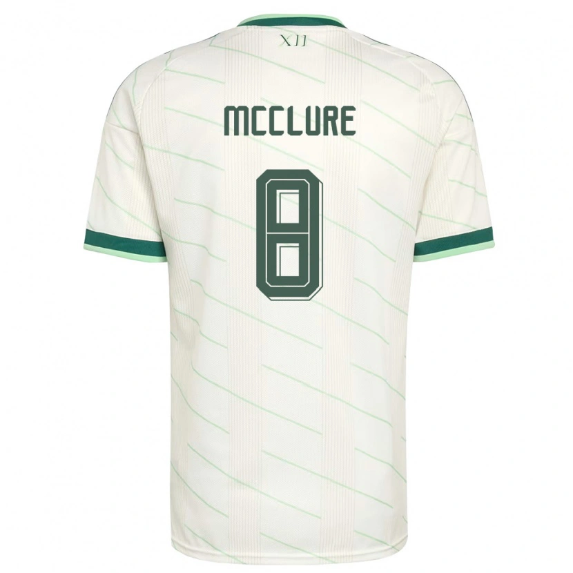 Danxen Barn Nordirland Blaine Mcclure #8 Vit Grön Bortatröja Matchtröjor 26-28 Tröjor T-Tröja