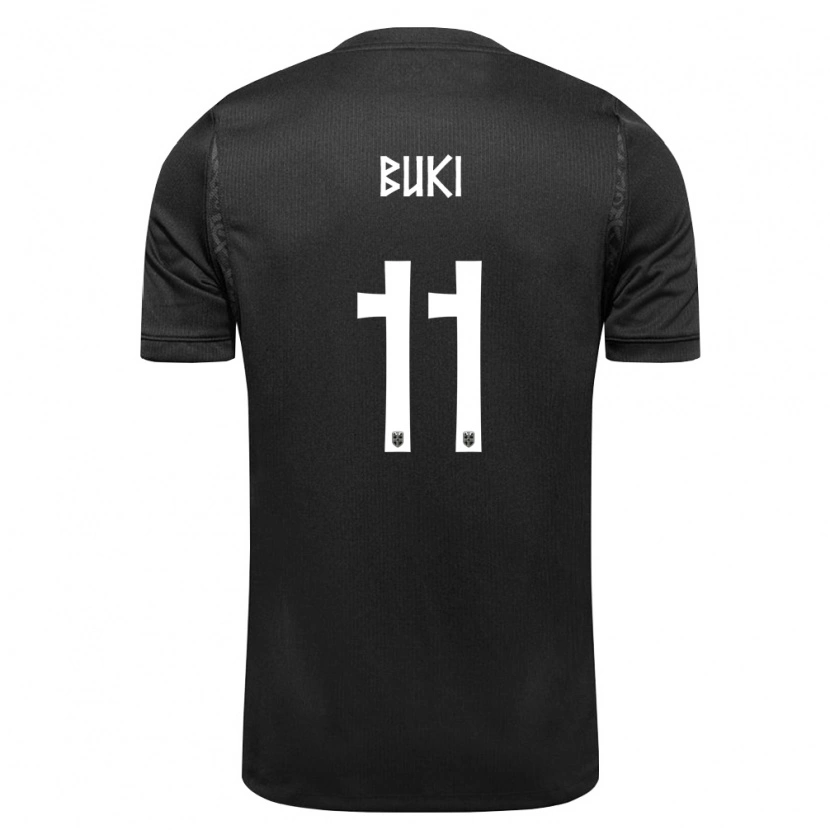 Danxen Barn Norge Szabolcs Büki #11 Svart Bortatröja Matchtröjor 26-28 Tröjor T-Tröja