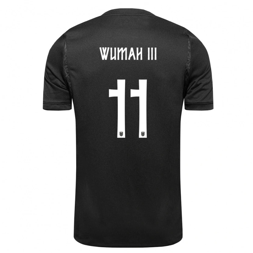Danxen Barn Norge Edward Wumah Iii #11 Svart Bortatröja Matchtröjor 26-28 Tröjor T-Tröja