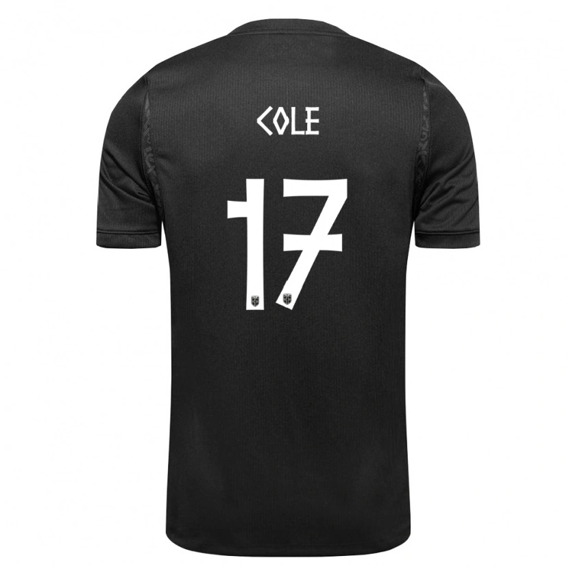Danxen Barn Norge Alan Cole #17 Svart Bortatröja Matchtröjor 26-28 Tröjor T-Tröja