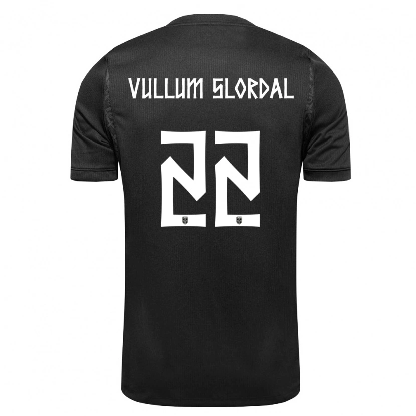 Danxen Barn Norge Elias Slørdal #22 Svart Bortatröja Matchtröjor 26-28 Tröjor T-Tröja