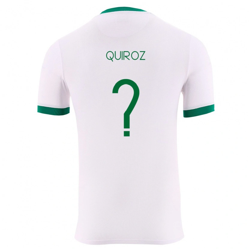 Danxen Barn Bolivia Abigaíl Quiroz #0 Vit Grön Röd Bortatröja Matchtröjor 26-28 Tröjor T-Tröja