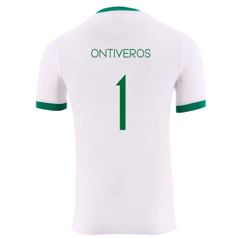 Danxen Barn Bolivia Mel Ontiveros #1 Vit Grön Röd Bortatröja Matchtröjor 26-28 Tröjor T-Tröja