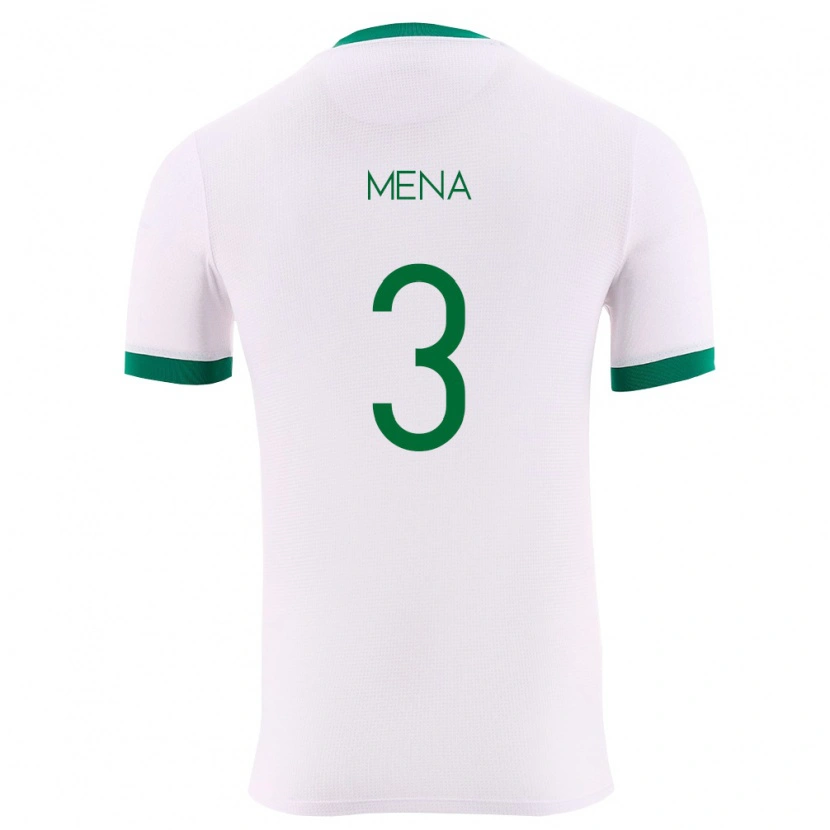 Danxen Barn Bolivia Fernando Mena #3 Vit Grön Röd Bortatröja Matchtröjor 26-28 Tröjor T-Tröja