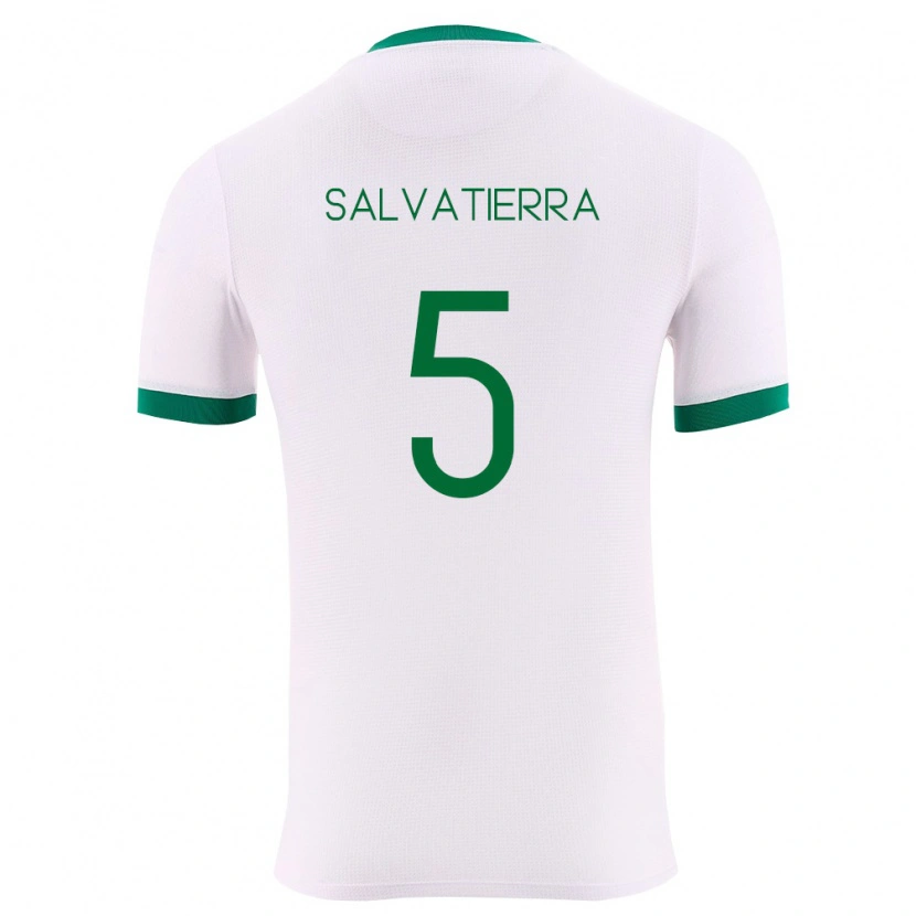 Danxen Barn Bolivia Érika Salvatierra #5 Vit Grön Röd Bortatröja Matchtröjor 26-28 Tröjor T-Tröja