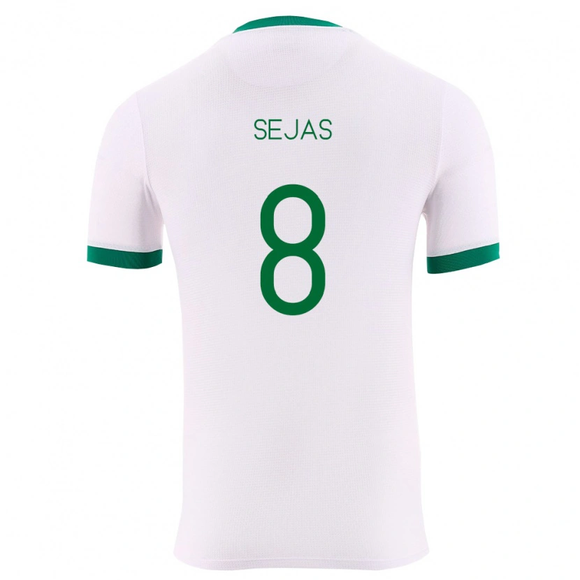 Danxen Barn Bolivia Carlos Sejas #8 Vit Grön Röd Bortatröja Matchtröjor 26-28 Tröjor T-Tröja