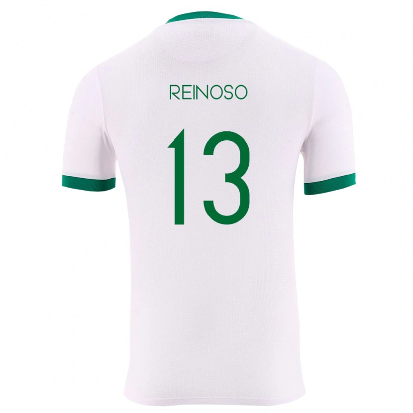 Danxen Barn Bolivia Jair Reinoso #13 Vit Grön Röd Bortatröja Matchtröjor 26-28 Tröjor T-Tröja