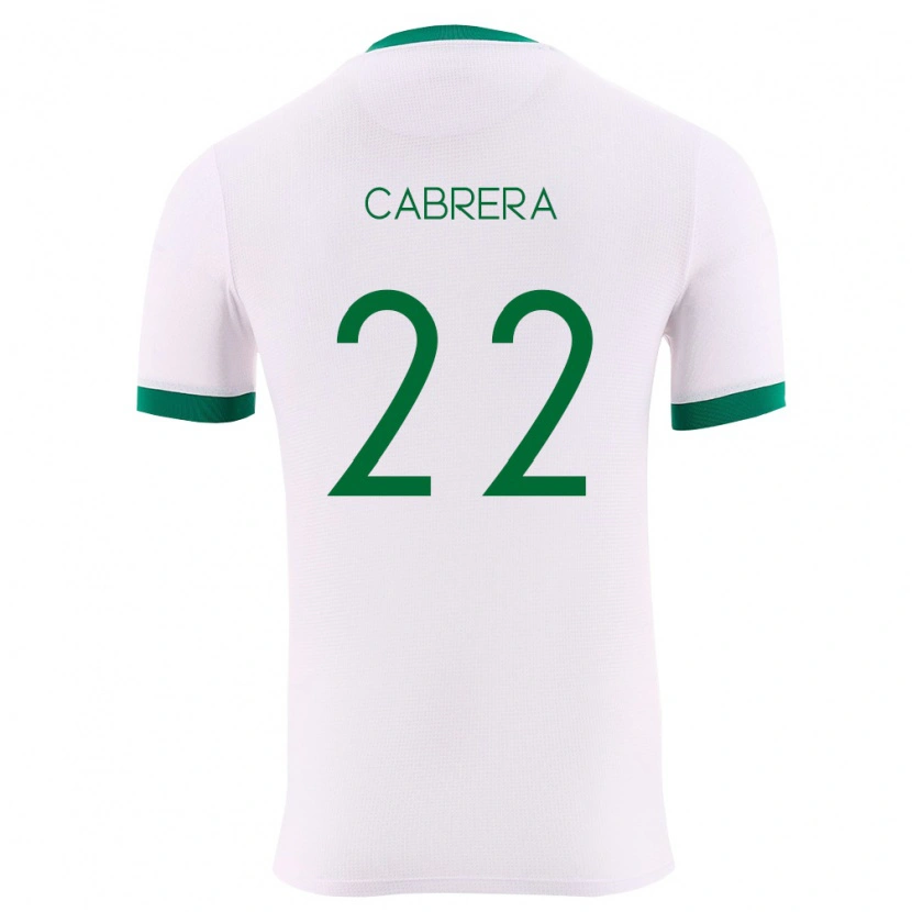 Danxen Barn Bolivia Diego Cabrera #22 Vit Grön Röd Bortatröja Matchtröjor 26-28 Tröjor T-Tröja