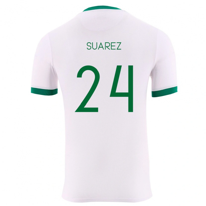 Danxen Barn Bolivia Marcelo Suárez #24 Vit Grön Röd Bortatröja Matchtröjor 26-28 Tröjor T-Tröja