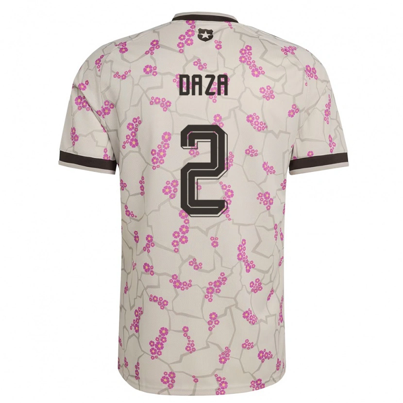 Danxen Barn Chile Francisco Daza #2 Vit Lila Bortatröja Matchtröjor 26-28 Tröjor T-Tröja