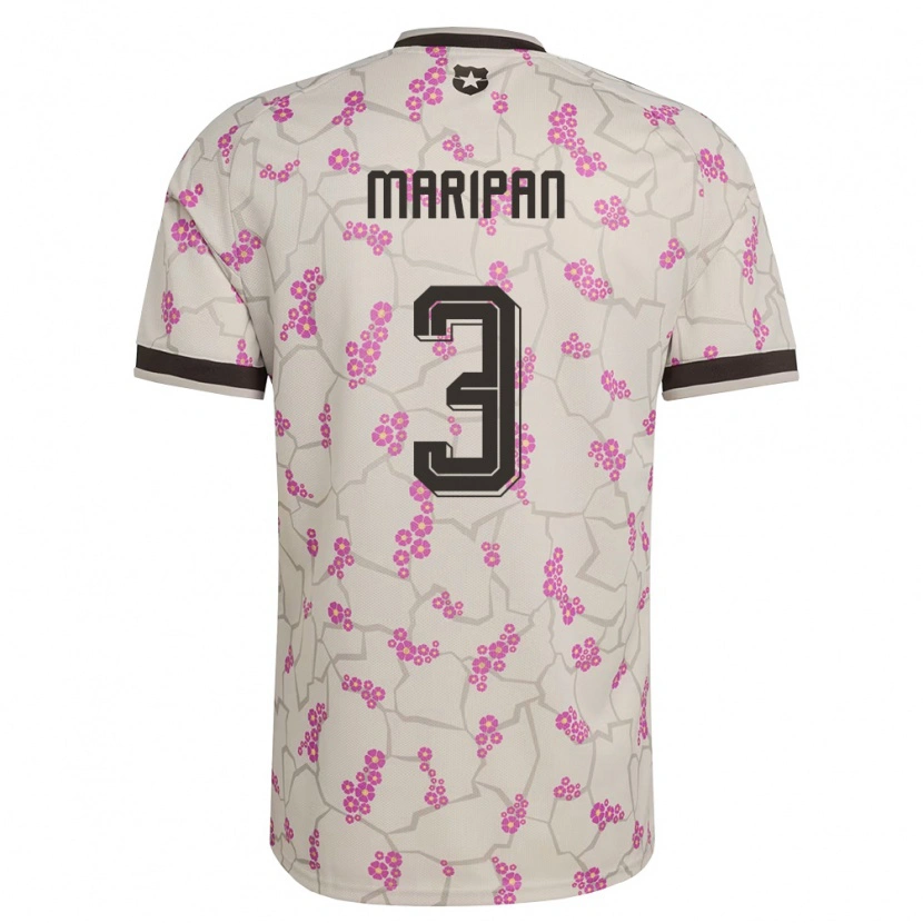 Danxen Barn Chile Guillermo Maripán #3 Vit Lila Bortatröja Matchtröjor 26-28 Tröjor T-Tröja