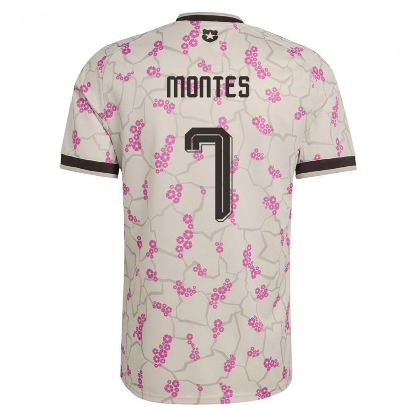 Danxen Barn Chile Clemente Montes #7 Vit Lila Bortatröja Matchtröjor 26-28 Tröjor T-Tröja