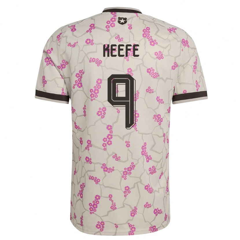 Danxen Barn Chile Sonya Keefe #9 Vit Lila Bortatröja Matchtröjor 26-28 Tröjor T-Tröja