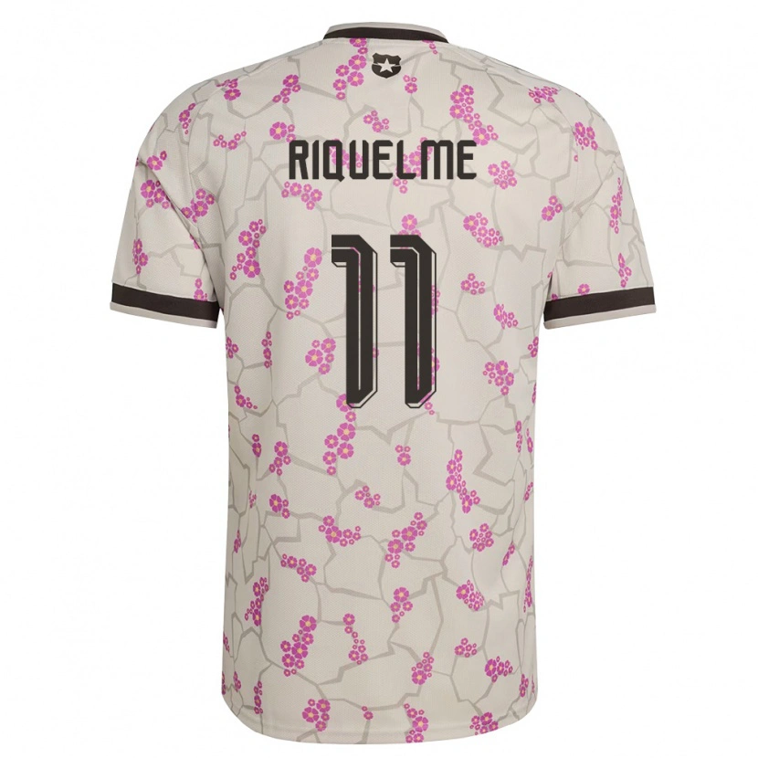 Danxen Barn Chile Antonio Riquelme #11 Vit Lila Bortatröja Matchtröjor 26-28 Tröjor T-Tröja