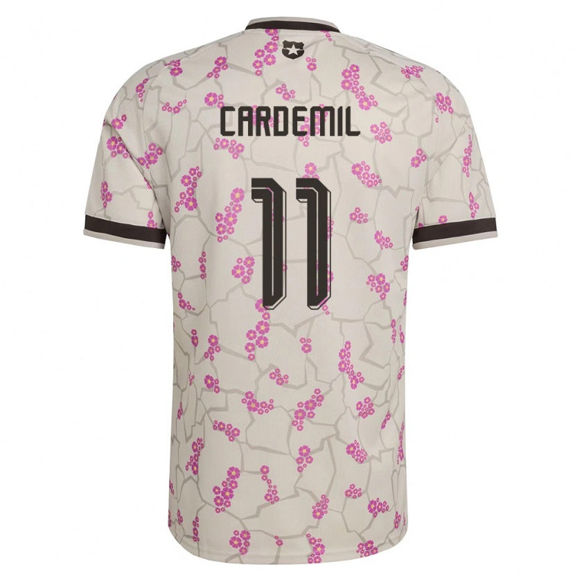 Danxen Barn Chile Mateo Cardemil #11 Vit Lila Bortatröja Matchtröjor 26-28 Tröjor T-Tröja