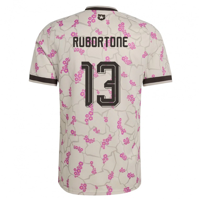 Danxen Barn Chile Giovanni Rubortone #13 Vit Lila Bortatröja Matchtröjor 26-28 Tröjor T-Tröja