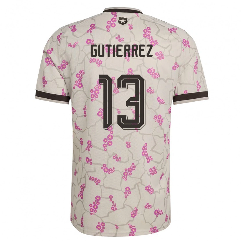 Danxen Barn Chile Daniel Gutiérrez #13 Vit Lila Bortatröja Matchtröjor 26-28 Tröjor T-Tröja