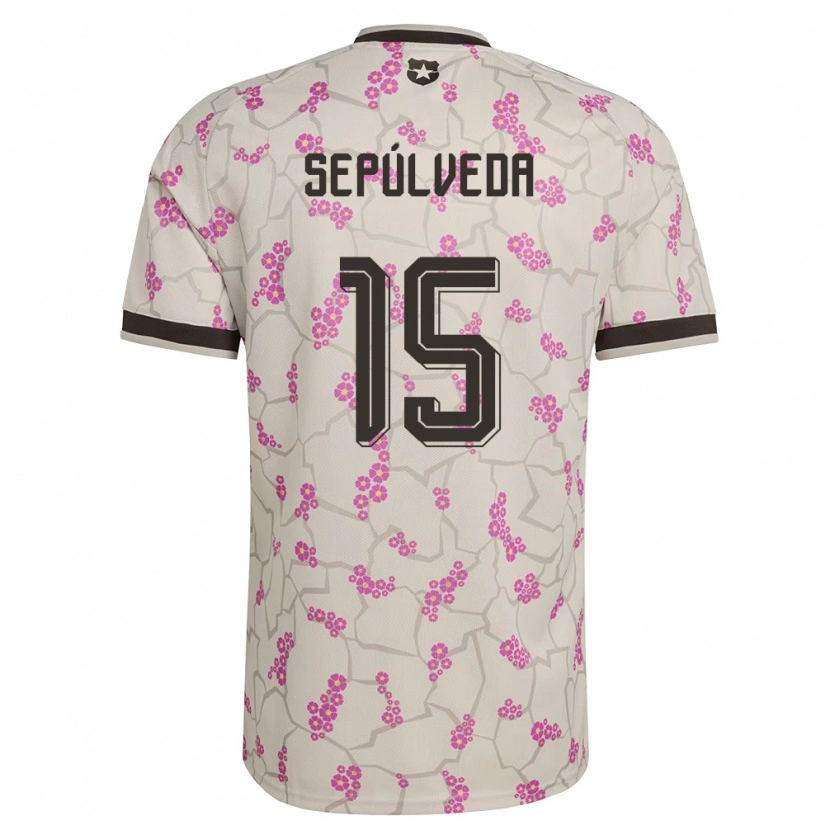 Danxen Barn Chile Matías Sepúlveda #15 Vit Lila Bortatröja Matchtröjor 26-28 Tröjor T-Tröja