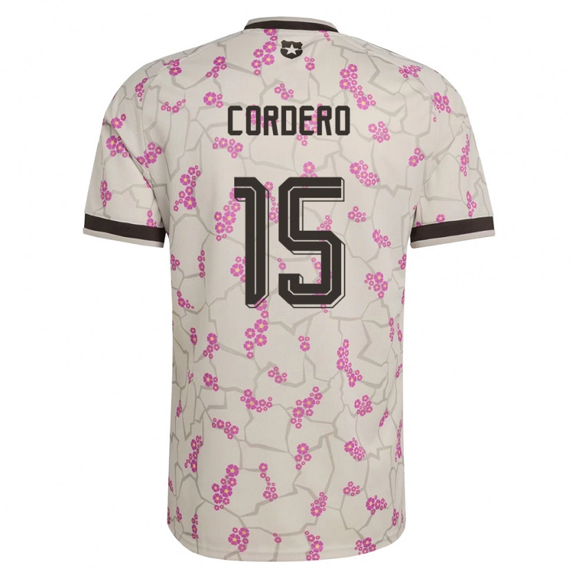 Danxen Barn Chile Renato Cordero #15 Vit Lila Bortatröja Matchtröjor 26-28 Tröjor T-Tröja