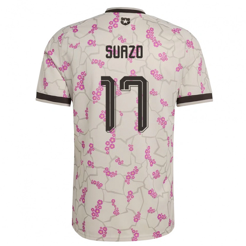 Danxen Barn Chile Gabriel Suazo #17 Vit Lila Bortatröja Matchtröjor 26-28 Tröjor T-Tröja