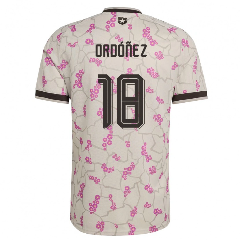 Danxen Barn Chile Samuel Ordóñez #18 Vit Lila Bortatröja Matchtröjor 26-28 Tröjor T-Tröja