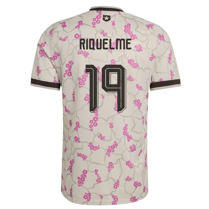 Danxen Barn Chile Benjamín Riquelme #19 Vit Lila Bortatröja Matchtröjor 26-28 Tröjor T-Tröja