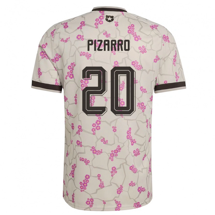 Danxen Barn Chile Damián Pizarro #20 Vit Lila Bortatröja Matchtröjor 26-28 Tröjor T-Tröja