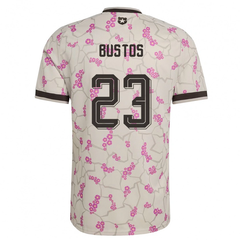 Danxen Barn Chile Ignacia Bustos #23 Vit Lila Bortatröja Matchtröjor 26-28 Tröjor T-Tröja