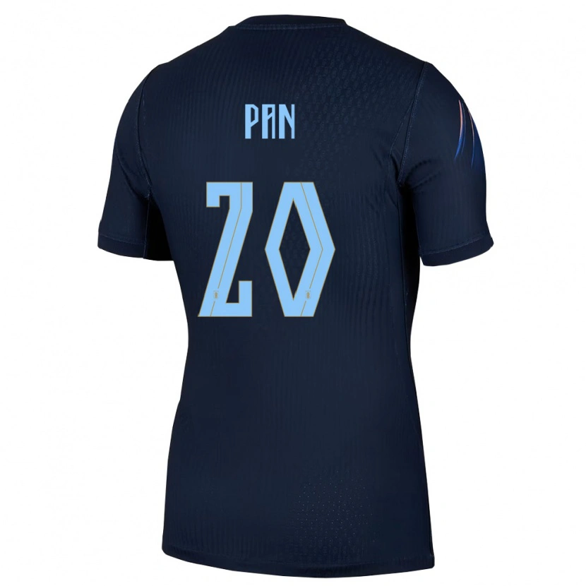 Danxen Barn Uruguay Gonzalo Pan #20 Svart Blå Bortatröja Matchtröjor 26-28 Tröjor T-Tröja