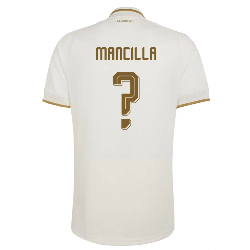 Danxen Barn Venezuela John Mancilla #0 Off-White Gul Bortatröja Matchtröjor 26-28 Tröjor T-Tröja