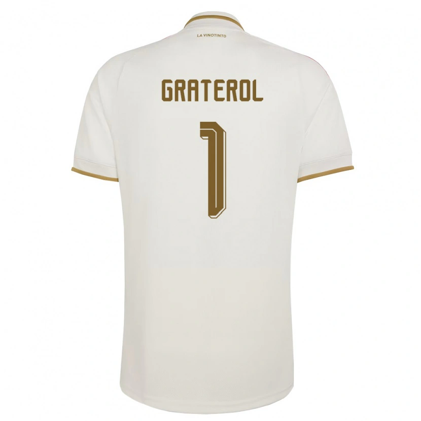 Danxen Barn Venezuela Joel Graterol #1 Off-White Gul Bortatröja Matchtröjor 26-28 Tröjor T-Tröja