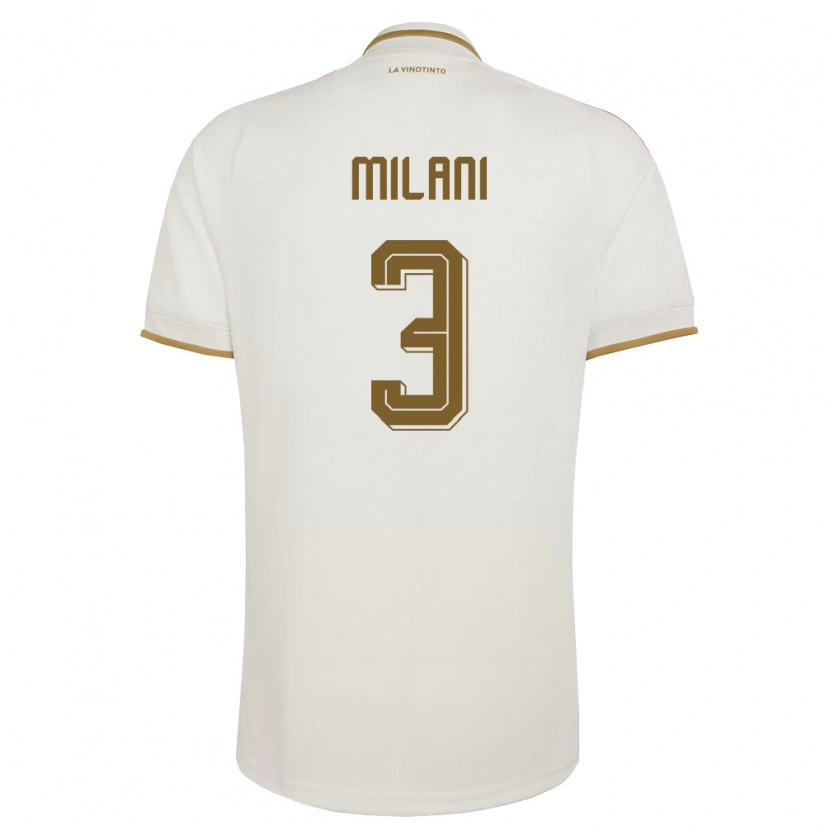 Danxen Barn Venezuela Alessandro Milani #3 Off-White Gul Bortatröja Matchtröjor 26-28 Tröjor T-Tröja