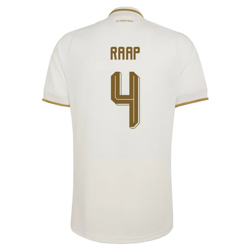 Danxen Barn Venezuela Yiandro Raap #4 Off-White Gul Bortatröja Matchtröjor 26-28 Tröjor T-Tröja