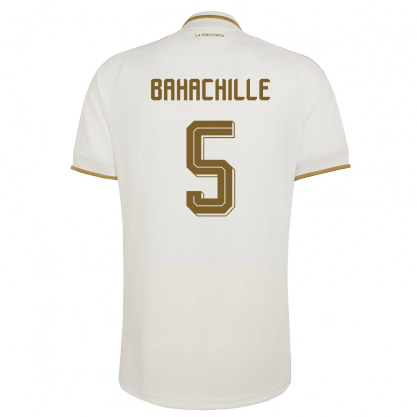 Danxen Barn Venezuela Abraham Bahachille #5 Off-White Gul Bortatröja Matchtröjor 26-28 Tröjor T-Tröja