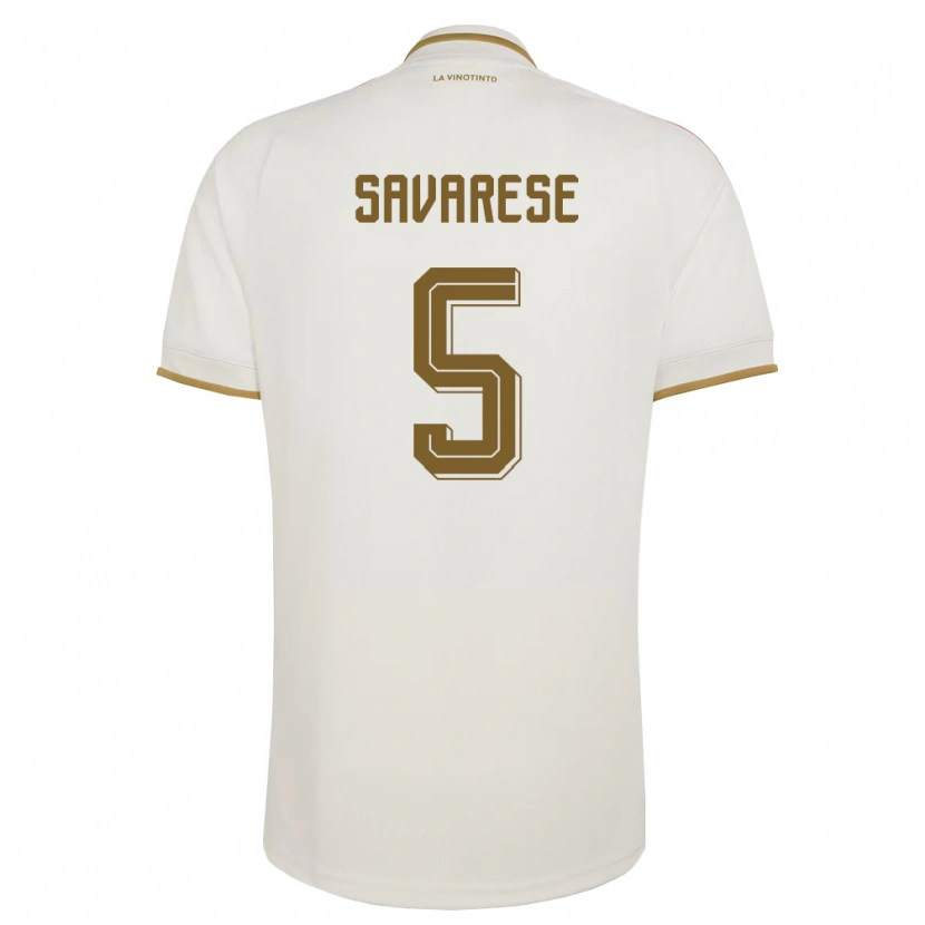 Danxen Barn Venezuela Christian Savarese #5 Off-White Gul Bortatröja Matchtröjor 26-28 Tröjor T-Tröja