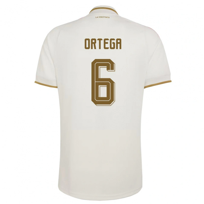 Danxen Barn Venezuela Bryant Ortega #6 Off-White Gul Bortatröja Matchtröjor 26-28 Tröjor T-Tröja