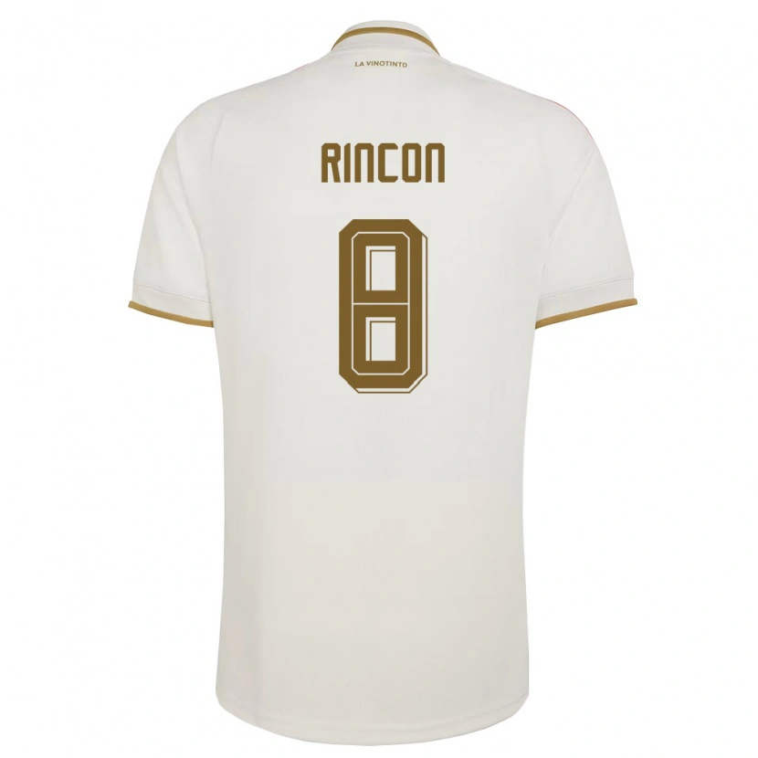 Danxen Barn Venezuela Tomás Rincón #8 Off-White Gul Bortatröja Matchtröjor 26-28 Tröjor T-Tröja