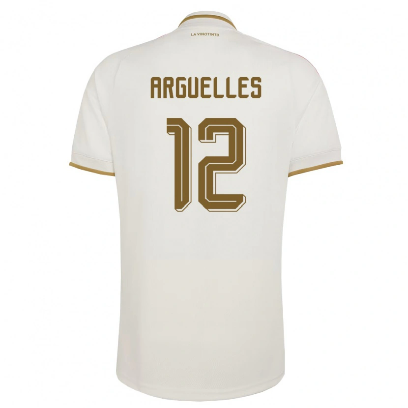 Danxen Barn Venezuela Wilmary Argüelles #12 Off-White Gul Bortatröja Matchtröjor 26-28 Tröjor T-Tröja