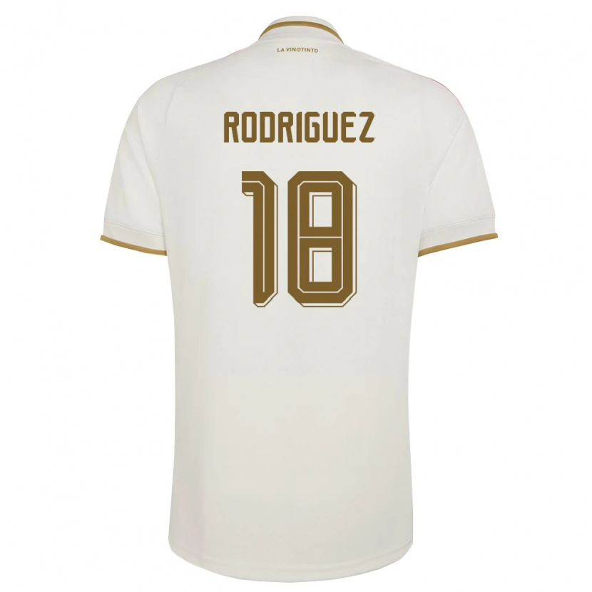 Danxen Barn Venezuela Angel Rodriguez #18 Off-White Gul Bortatröja Matchtröjor 26-28 Tröjor T-Tröja