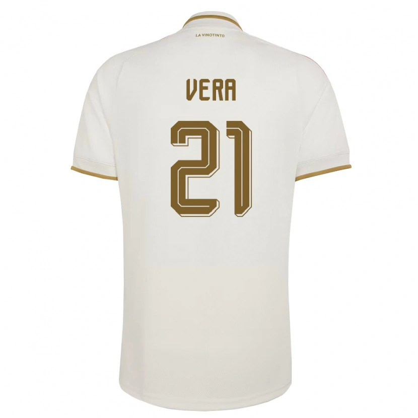 Danxen Barn Venezuela Andry Vera #21 Off-White Gul Bortatröja Matchtröjor 26-28 Tröjor T-Tröja