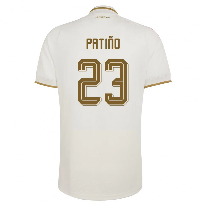 Danxen Barn Venezuela Julio Patiño #23 Off-White Gul Bortatröja Matchtröjor 26-28 Tröjor T-Tröja