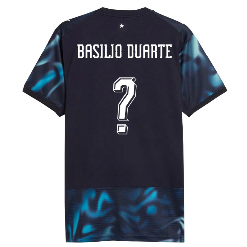 Danxen Barn Paraguay Basilio Duarte #0 Marin Himmelblå Bortatröja Matchtröjor 26-28 Tröjor T-Tröja