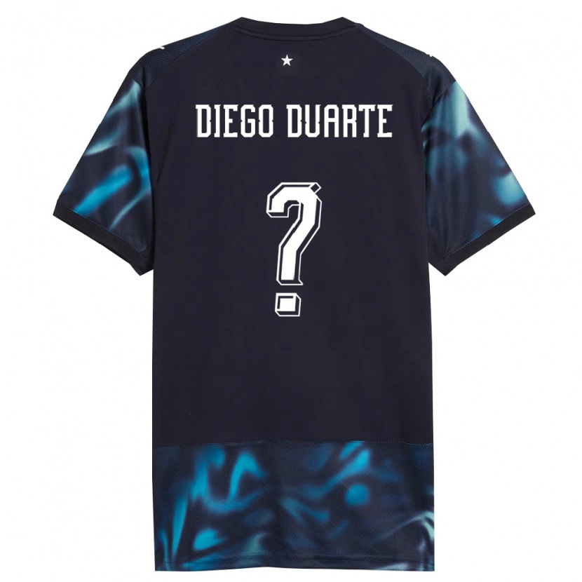 Danxen Barn Paraguay Diego Duarte #0 Marin Himmelblå Bortatröja Matchtröjor 26-28 Tröjor T-Tröja