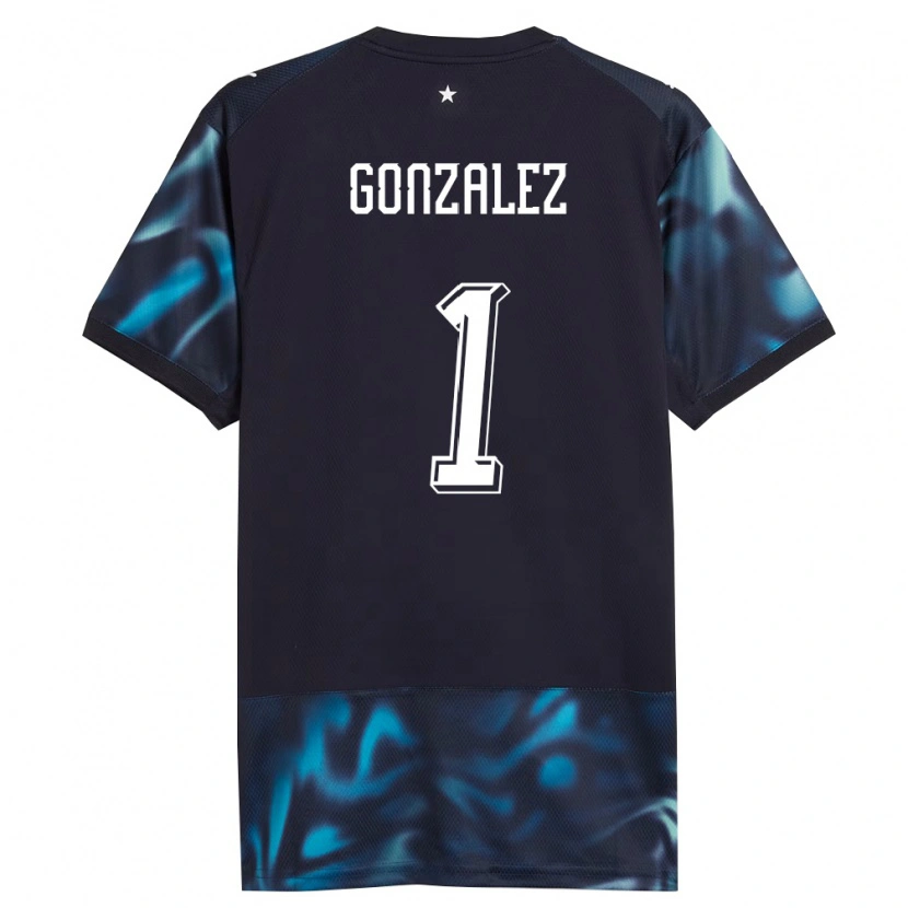 Danxen Barn Paraguay Ángel González #1 Marin Himmelblå Bortatröja Matchtröjor 26-28 Tröjor T-Tröja