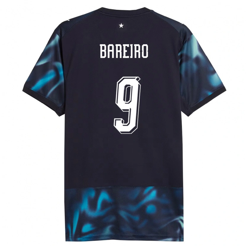 Danxen Barn Paraguay Adam Bareiro #9 Marin Himmelblå Bortatröja Matchtröjor 26-28 Tröjor T-Tröja