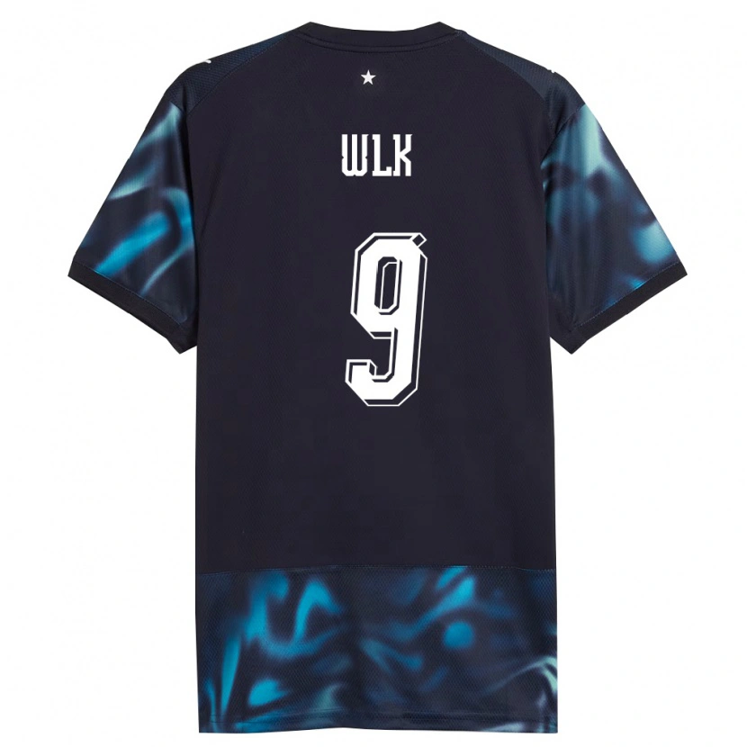 Danxen Barn Paraguay Allan Wlk #9 Marin Himmelblå Bortatröja Matchtröjor 26-28 Tröjor T-Tröja